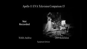 NASA Scientific Visualization Studio | Apollo 11 40th Anniversary: Never Before Seen Video of Astronauts Jettisoning Backpacks