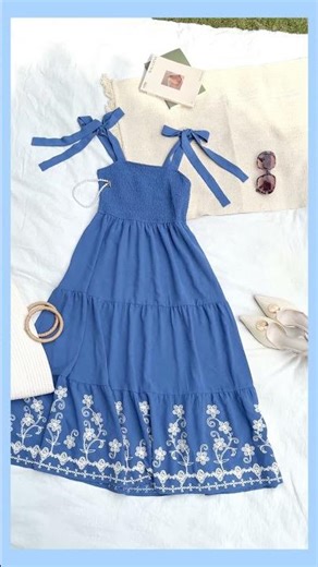 Boho Vacation Dress with Embroidery | Summer Travel Outfit