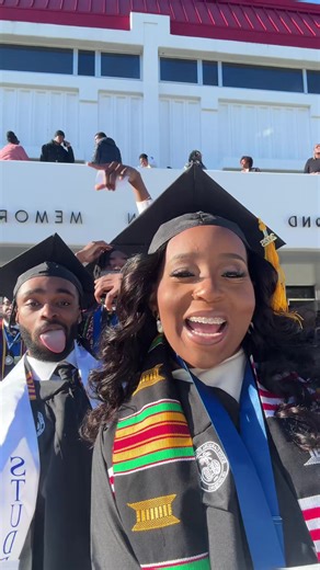 GRAD DAY, BEST DAY! 🎓👩🏽‍🔬🎉🍾🤍#blackexellence #hbcugrad #1913 #stemmajor #classof2025