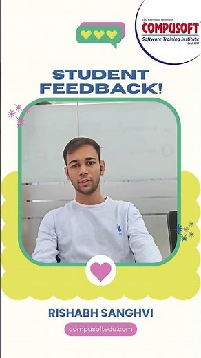 Rishabh Sanghvi Reviews Compusoft | Honest Student Experience | CompusoftEducation