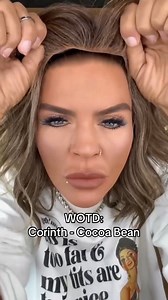 42K views · 275 reactions | Wig of the day: Corinth in Cocoa Bean features a hand-tied double mono cap with soft wavy layers and face-framing movement. Kiss And Makeup Club Want me to send you the details on this wig? Type VNB681. #VelvetNoireVibes #VNB #WigTok #WavyBob #LuxuryWigs | Velvet Noire Boutique | Facebook