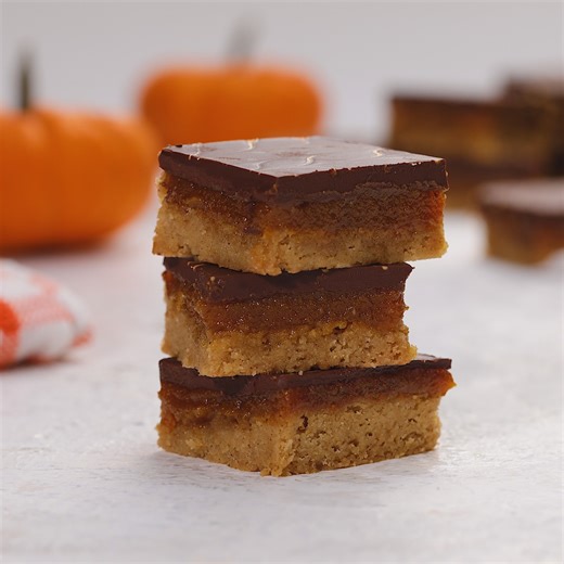 Pumpkin Millionaire Shortbread