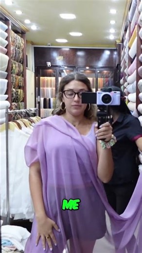 Trying On Purple See-Through Lace Dress: What a Find! #shorts