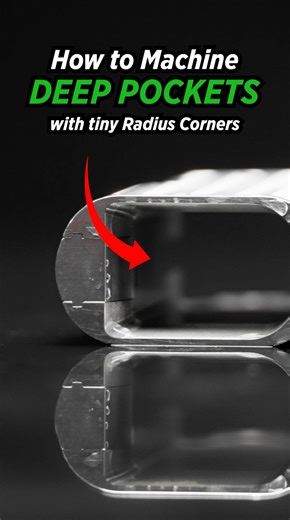 How to Machine DEEP POCKETS with Tiny Radius Corners | Titans of CNC Machining