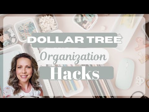 ✨5 Easy Steps to Organize Any Space in Your Home! 📌Dollar Tree Storage Ideas!