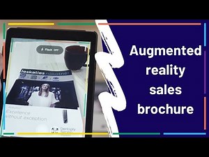 Augmented reality sales brochure | AR print example