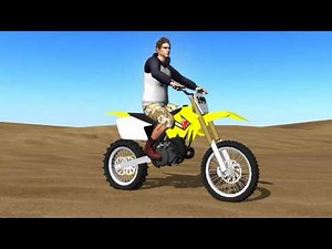 Motocross 3D Intro - free green screen - free use