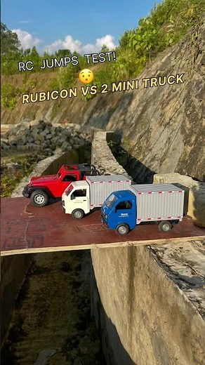 RC Power Jump Battle – 2 Mini Truck VS Rubicon 🚀🔥