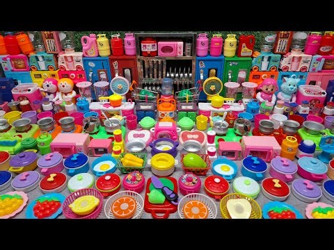 6 Minutes Satisfying with Unboxing Hello Kitty Sanrio Kitchen Set | Cutie Tiny ASMR Kitchen Set