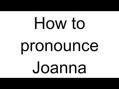 How to Pronounce Joanna (Polish)