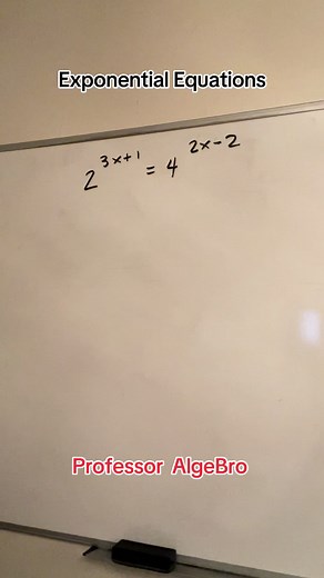 Solving Exponential Equations with Professor AlgeBro