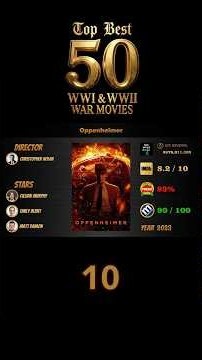Top 50 Best WWI & WWII War Movies of All Time 🎖️