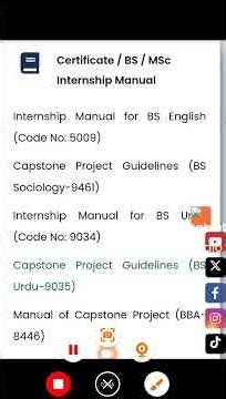 Research project last date aiou 8613,8608,5009 autumn25 I the aiou l internship report,capston proje