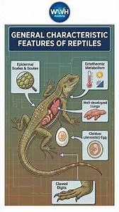 Reptiles: General Characteristics & Classification in 2 Minute #zoology #neetbiology #neet #shorts