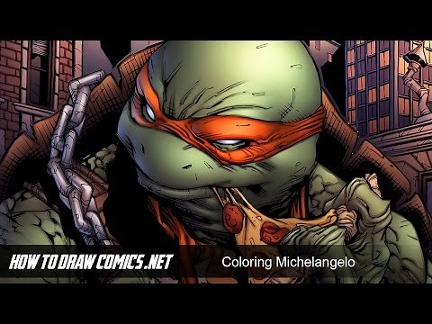 How to Draw Comics Michelangelo Colors