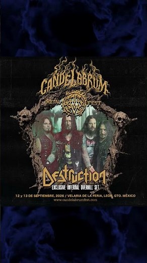Destruction llega al Candelabrum Metal Fest y anuncia fechas en centroamerica