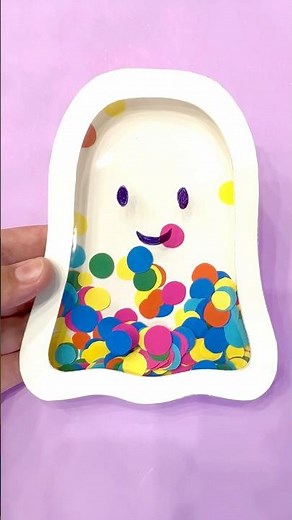 Craft a Cute Confetti Ghost – Fun and Easy DIY for Halloween!