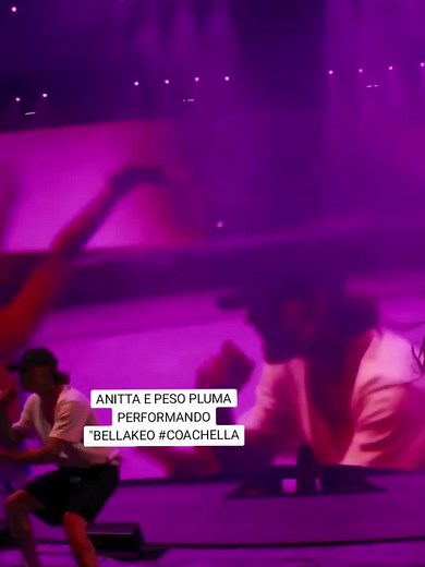 Anitta Peso Pluma Bellaqueo Performance at Coachella