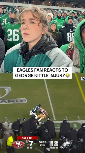 Rossi on Instagram: "Philly would never boo you. This is proof. Get better soon @gkittle 🙏🏼 #49ers #georgekittle #eagles #nfl"