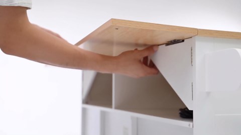 55.7'' Large Kitchen Island with 2 Drop Leaves, Rolling Kitchen Cart on 5 Wheels with Power Outlet, Folding Storage Dining Table with Spice & Towel Rack, 3 Drawers for Dining Room