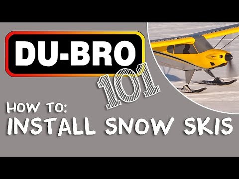 Du-Bro 101 - How to install snow skis on RC airplane
