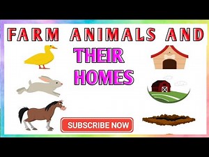 Farm Animals and Their Homes | Fun Learning for Kids