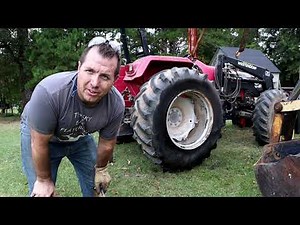 How To Fix A Flat Tractor Tire That Won't Hold Air! Man Time!