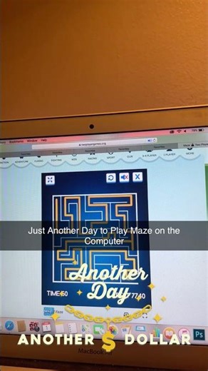 Just Another Day to Play Maze on the Computer
