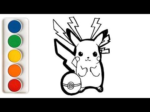 Easy Pikachu Drawing Tutorial ⚡ | Perfect Coloring Activity for Kids