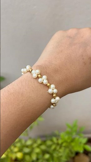 Diy Perl Bracelet tutorial#diy #viral #bracelet #shortsfeed #shorts #youtubepartner #craft