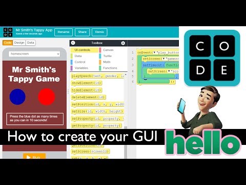 Code.org App Lab 1 - Creating a GUI