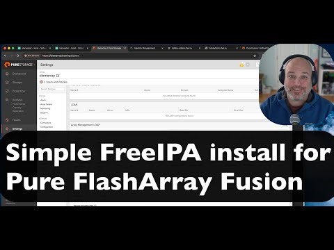 Simple FreeIPA - LDAP - install for Pure FlashArray Fusion