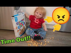 Reborn Child Jenny Gets Time-Out After Making Big Mess Role Play