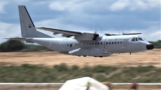 Portuguese C295 Stuns Crowds With Ultra Low Flybys
