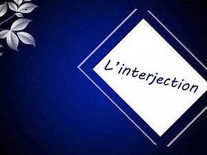 L'interjection