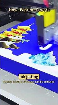 How UV printers work? #uv printer #uv printing process#nocai uv printer#small format a3 size print