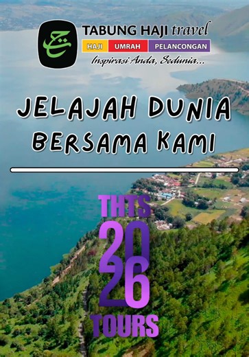 ✈️ JOM KE MEDAN • BERASTAGI • LAKE TOBA, INDONESIA 🇮🇩 17 – 20 April 2026 | 4 Hari 3 Malam 💰 Bermula dari RM1,890 seorang Nikmati percutian singkat yang penuh dengan keindahan alam, sejarah dan budaya di Sumatera Utara. Dari kehijauan ladang teh hingga ke tasik vulkanik terbesar di dunia. 🌟 Antara destinasi menarik: 🌿 Ladang Teh Sidamanik – Panorama hijau yang menenangkan mata 🏘️ Tomok Village, Lake Toba – Perkampungan tradisional Batak yang unik 🕌 Masjid Al-Mashun (Masjid Raya Medan) – Se