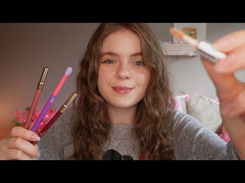ASMR FAST & AGGRESSIVE MAKEUP APPLICATION! With Layered Sounds And Visuals (New Makeup) 💄