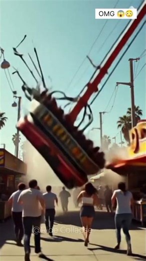 Sling Shot Ride SNAPS Mid-Air at OC Fair – Riders Crash Into Vendor Stand!
