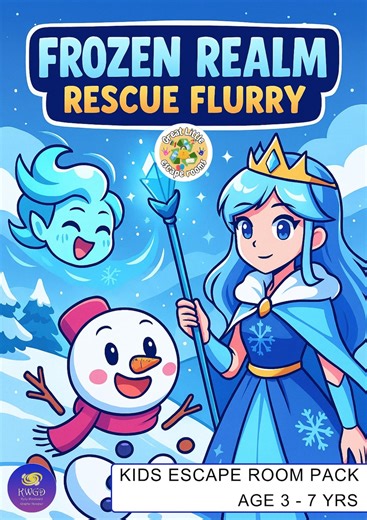 Escape game imprimable du royaume de la Reine des neiges pour les enfants de 3 à 7 ans, PDF à télécharger, thème de l'hiver, jeu de fête pour enfants à télécharger, 5 puzzles - Etsy France