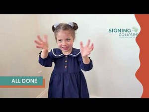 Learn the ASL Sign for ALL DONE / FINISHED | Deaf, like David | Signing Courses