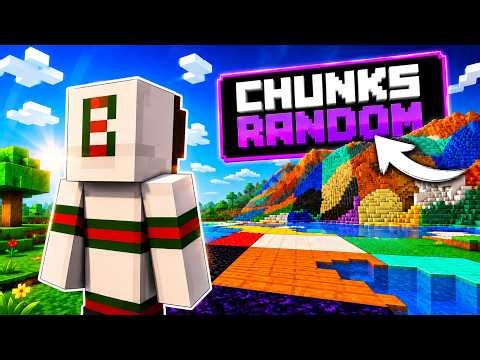 Minecraft but every CHUNK is a DIFFERENT BLOCK