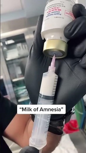 “Milk of Amnesia” - propofol #shorts