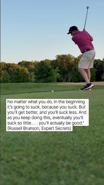 Learn To Suck Less. Book Recommendation: Expert Secrets by Russell Brunson