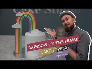 Rainbow Cake Topper, Tutorial