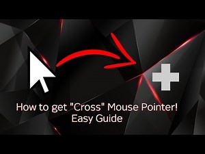 How to get the "Cross" as your mouse pointer (PC Mouse Pointer/Mongraal Mouse Pointer)