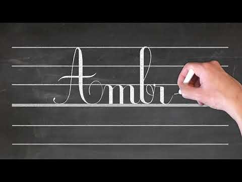 Ecrire Ambre 🖋 prénom lettres cursives attachées 📕 Ecole Primaire - CP-CE1-CE2