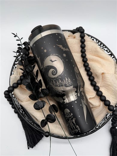 Nightmare Before Christmas Engraved 40oz Water Tumbler - Etsy
