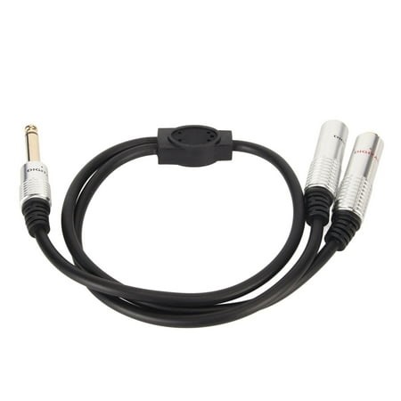 Inch Mono Male Plugto Dual Inch Female Jack Cable,1/4 Inch Stereo Splitter Mono Male Plugto Dual Inch Female Jack Cable Stereo Splitter Y Cable Achieve More - Walmart.ca