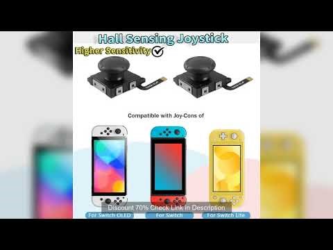 Hall Sensing Joystick No Drifting Hall Electromagnetic Stick Higher Sensitivity Hall Thumb Stick for